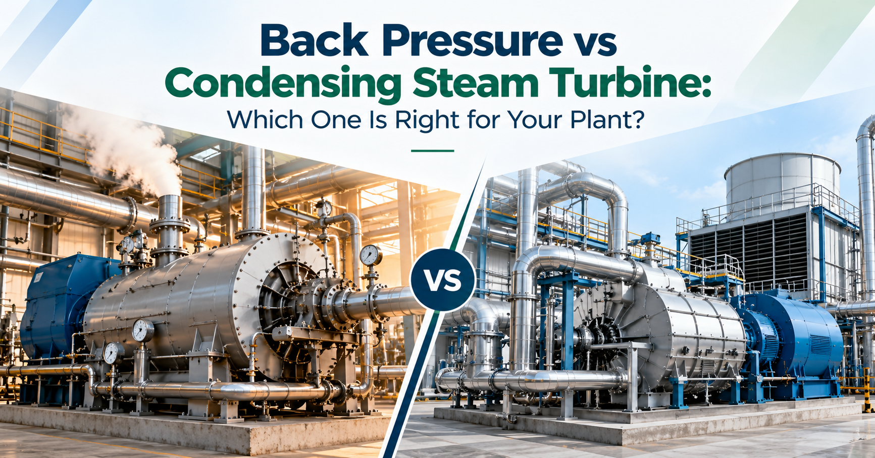 back pressure vs condensing steam turbine